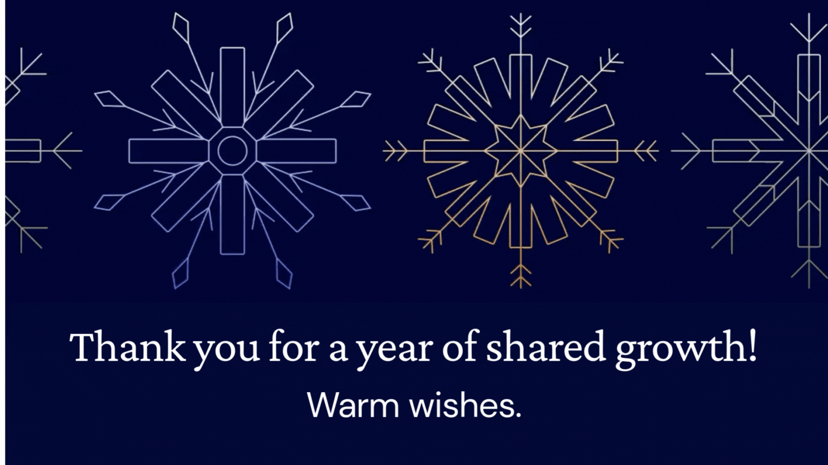 Thank you for a year of shared growth!
